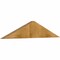 Ekena Millwork Portland Rough Sawn Timber Gable Bracket, Western Red Cedar, 36"W x 7"H x 6"D x 6"F, 5/12 Pitch GBW036X07X0606POR00RWR - alternate 2